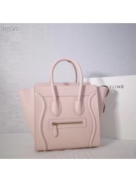 CELINE MICRO LUGGAGE HANDBAG IN LAMINATED LAMBSKIN 167793-23 Tl4905Sy67