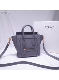 CELINE NANO LUGGAGE BAG IN LAMINATED LAMBSKIN 189244-13 Tl4934nQ90