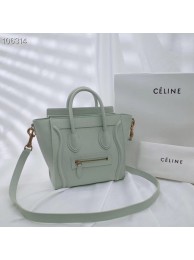 CELINE NANO LUGGAGE BAG IN LAMINATED LAMBSKIN 189244-19 Tl4928SS41