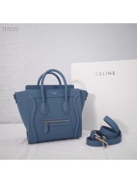 CELINE NANO LUGGAGE BAG IN LAMINATED LAMBSKIN 189244-20 Tl4927vX33