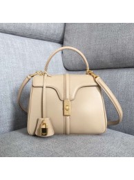 CELINE SMALL 16 BAG IN SATINATED CALFSKIN 188003 cream Tl4983vN22