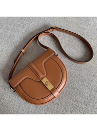 CELINE SMALL BESACE 16 BAG IN SATINATED CALFSKIN CROSS BODY 188013 TAN Tl4958PC54