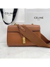 Celine TEEN SOFT 16 IN SMOOTH CALFSKIN 196853 TAN Tl4741Qu69