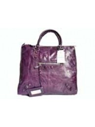 Cheap Copy Balenciaga Handbag with leather nails 084361--purple Tl16190Eq45