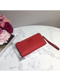 Cheap Copy VALENTINO Origianl leather 060 Clutch bag red Tl19475Eq45