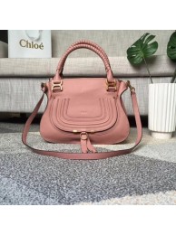 Chloe Marcie original Calfskin Leather Top Handle Bag 166320 pink Tl17959tg76