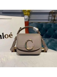 Chloe Original Calfskin Leather Top Handle Small Bag 3S030 Gray Tl17926CC86