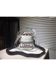 Chloe Roy Mini Smooth Leather Bucket Bag S396 White Tl17945fr81