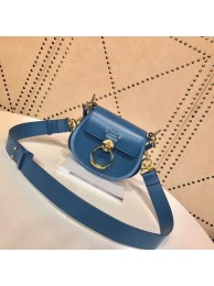 CHLOE Tess Small leather shoulder bag 3E153 blue Tl17941JD63