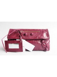 Copy Best Balenciaga Flap Clutch Bag Purple-red 084857A Tl16294Qc72