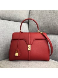 Copy Best CELINE MEDIUM 16 BAG IN SATINATED CALFSKIN 187373 red Tl4979Qc72