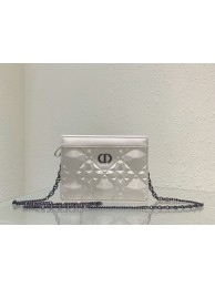 Copy Best DIOR MINI BOBBY BAG Cannage Calfskin C2806 white Tl8264Qc72