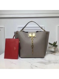 Copy Best VALENTINO Origianl Leather Bag V0008 Grey Tl19579Qc72