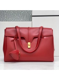 Copy Celine MEDIUM SOFT 16 BAG IN SMOOTH CALFSKIN CR94043 red Tl4747Kn92