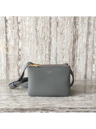 Copy Celine TRIO BAG IN SMOOTH LAMBSKIN MINI 1920 grey Tl4882Zn71