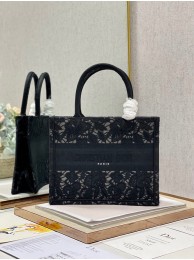 Copy SMALL DIOR BOOK TOTE Embroidery M1265ZRGO black Tl8167Zn71