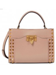 Copy VALENTINO GARAVANI Rockstud Alcove Medium grain calf leather 2B0056 pink Tl19335Ey31