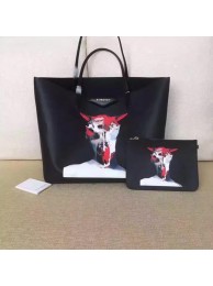 Designer Givenchy Print Large Shopper Bag G6598E Black Tl18285vs94