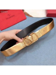 Designer Replica Valentino Original Calf Leather Belt wide 4.0CM 3603 gold Tl20767CF36