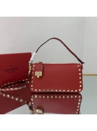 Designer VALENTINO Origianl leather shoulder bag V4700 red Tl19380vs94