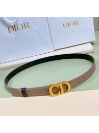 DIOR 30 MONTAIGNE REVERSIBLE BELT Calfskin 20 MM B0179U Tl10949VI95