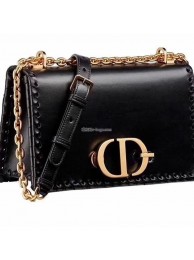 DIOR 30 MONTAIGNE THREADED EDGES CALFSKIN FLAP CHAIN BAG M9220 Tl9058pk20