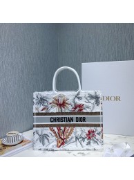 DIOR BOOK TOTE BAG IN EMBROIDERED CANVAS C1286-7 Tl8983fo19