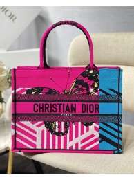 DIOR BOOK TOTE BAG TOILE DE JOUY M1286ZT Butterfly Pink Tl8284sp14