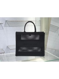 DIOR BOOK TOTE Black Mesh Embroidery M1286ZW Tl8861OG45