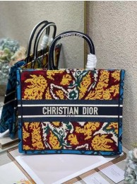 DIOR BOOK TOTE BLUE Multicolor Dior Paisley Embroidery M1287Z Tl8634Gh26