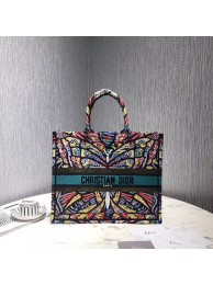 DIOR BOOK TOTE EMBROIDERED CANVAS BAG M1287-7 Tl9010Kd37