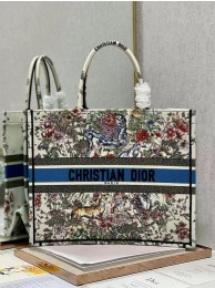 DIOR BOOK TOTE Embroidery C1286-30 white Tl8253fo19