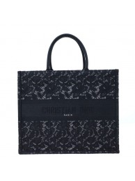 DIOR BOOK TOTE Embroidery C1286-34 black Tl8198Tk78