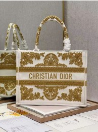 DIOR BOOK TOTE leather C1287-24 white Tl8297rJ28