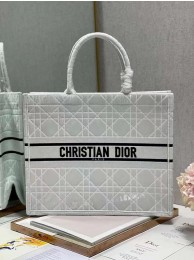 DIOR BOOK TOTE Velvet C1286-2 white Tl8413UE80