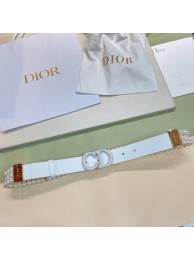 DIOR CARO PEARLS BELT 30 MM B0292UWFR white Tl10971Gp37