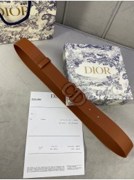 DIOR-ID BELT Raspberry Smooth Calfskin 30 MM B0110UM brown Tl11041kC27