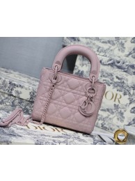 Dior Lady Dior Bag Original Sheepskin Leather CD5500 pink Tl8942vX33