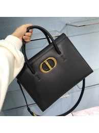 DIOR LARGE ST HONORE TOTE Grained Calfskin M9306UBAE black Tl8846rf34