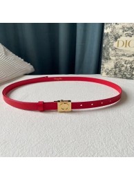 DIOR Leather 17MM Belt B0118UM red gold Buckle Tl11036rf34