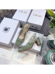 DIOR & MOI SLINGBACK PUMP Mesh Cannage Embroidery Dior777DJ-4 Tl10517nE34