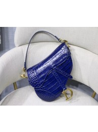 Dior SADDLE SOFT CALFSKIN BAG C9045 blue Tl9071Af99