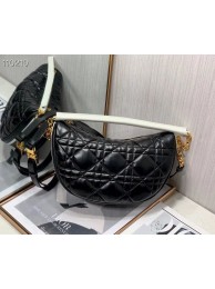 DIOR Shoulder Bag Cannage Lambskin C0616 black Tl8381rd58