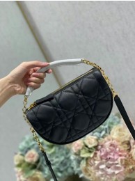 DIOR Shoulder Bag Cannage Lambskin C0617 black Tl8377EC68