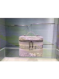 Dior Toile de Jouy Embroidery DIORTRAVEL VANITY CASE S5480V gray Tl8835TV86