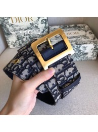 Dior Wide leather belt with 50 mm D4261 Royal Blue Tl11072yj81