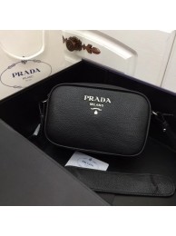 Fake Best Prada Calf leather shoulder bag 1841 black Tl6367Nk59