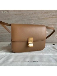 Fake Celine MEDIUM CLASSIC BAG IN NATURAL CALFSKIN 189173 Brown Tl4725tu77