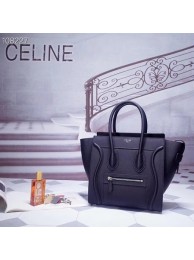 Fake CELINE MICRO LUGGAGE HANDBAG IN LAMINATED LAMBSKIN 167793-7 Tl4921RY48