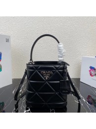 Fake Cheap Prada Nappa Leather Prada Spectrum Tote 1BG319 black Tl5980Kt89